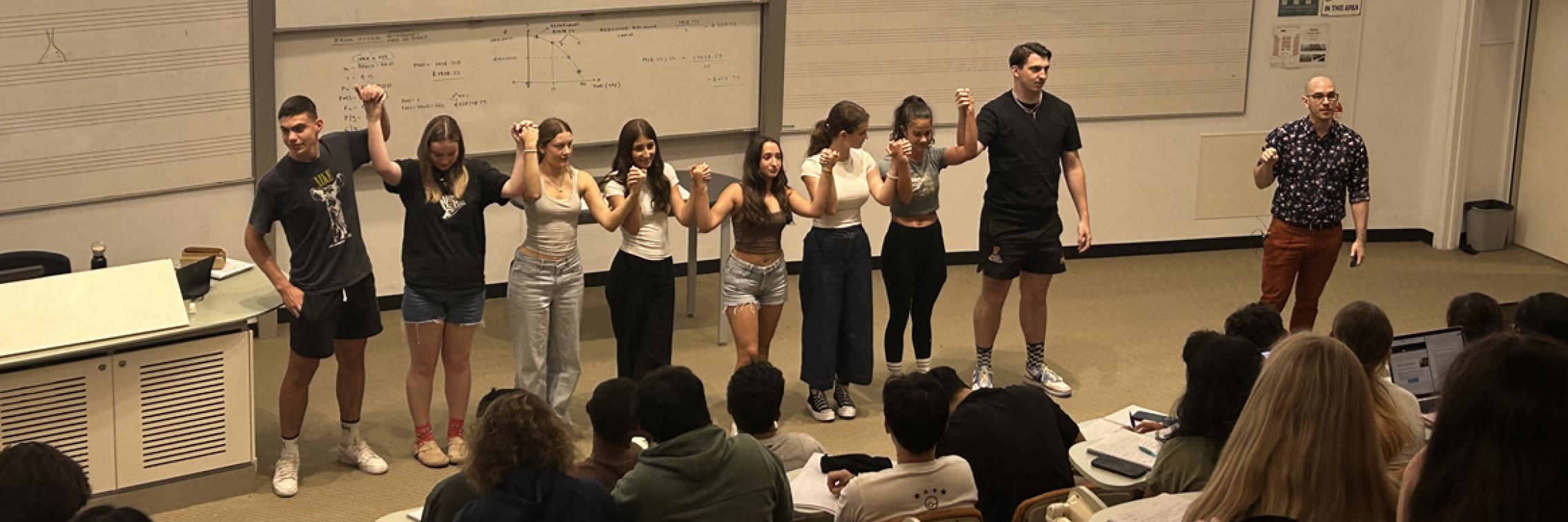 Students in class