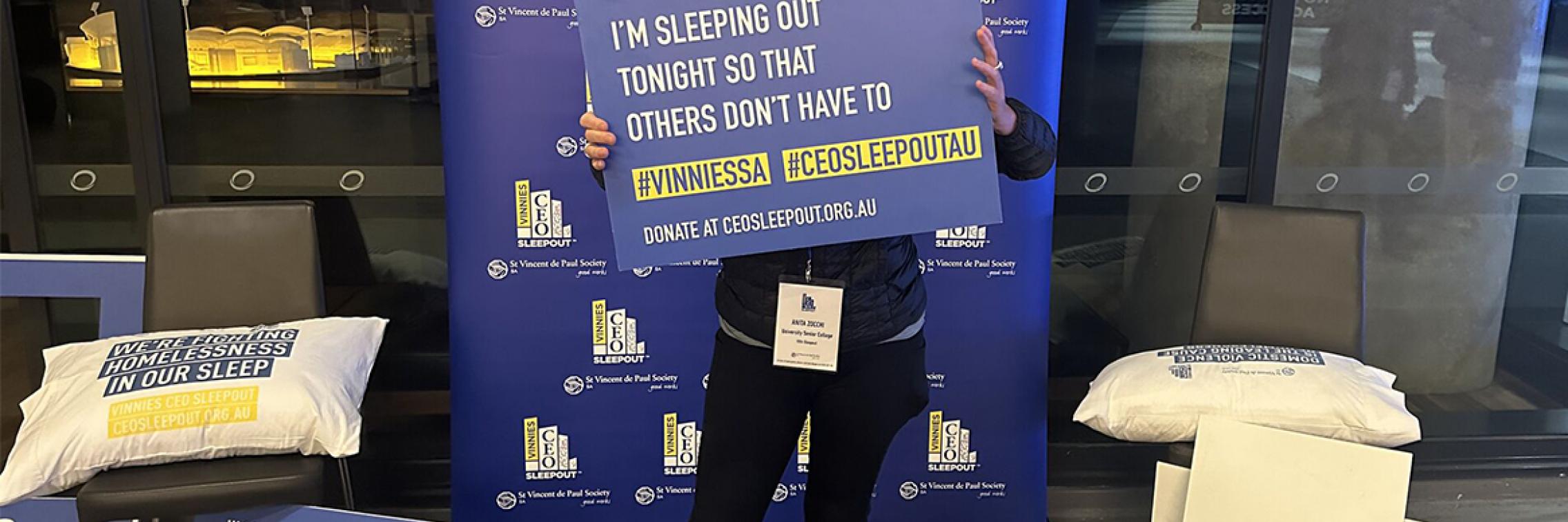 Anita at CEO Sleepout 2024