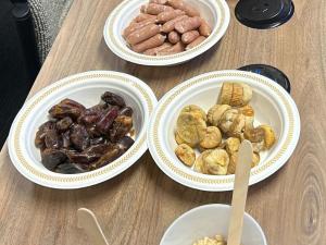 Food on table