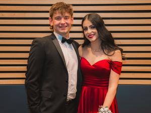 Students at event