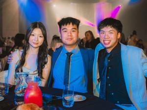 Students at event