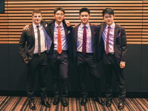 Students at event
