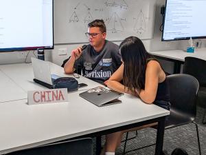 Students in class