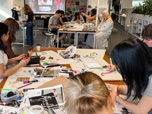 Students in class