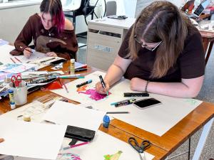 Students in class