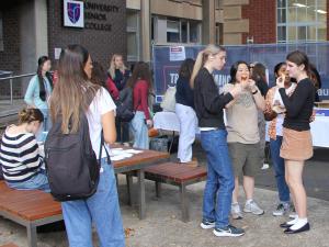 Students at event