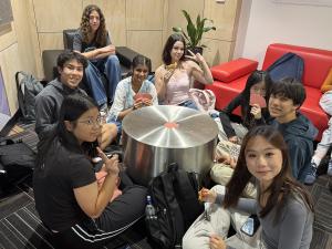Students at event