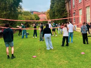 Student at event