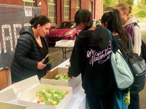 Student at event