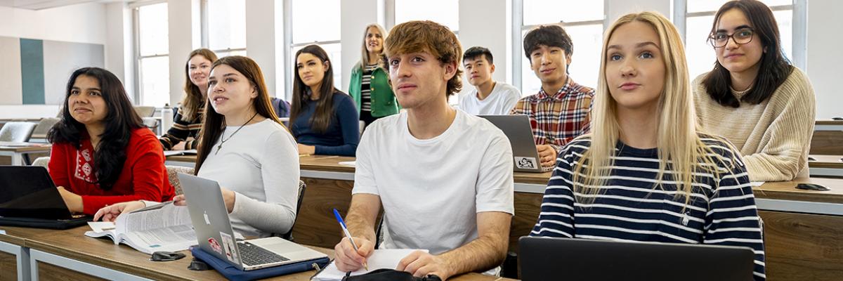 Students in class