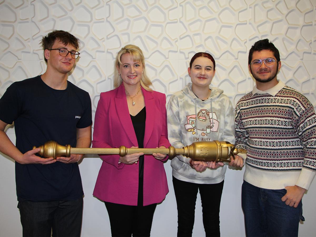 Students with Lucy Hood, Member for Adelaide 