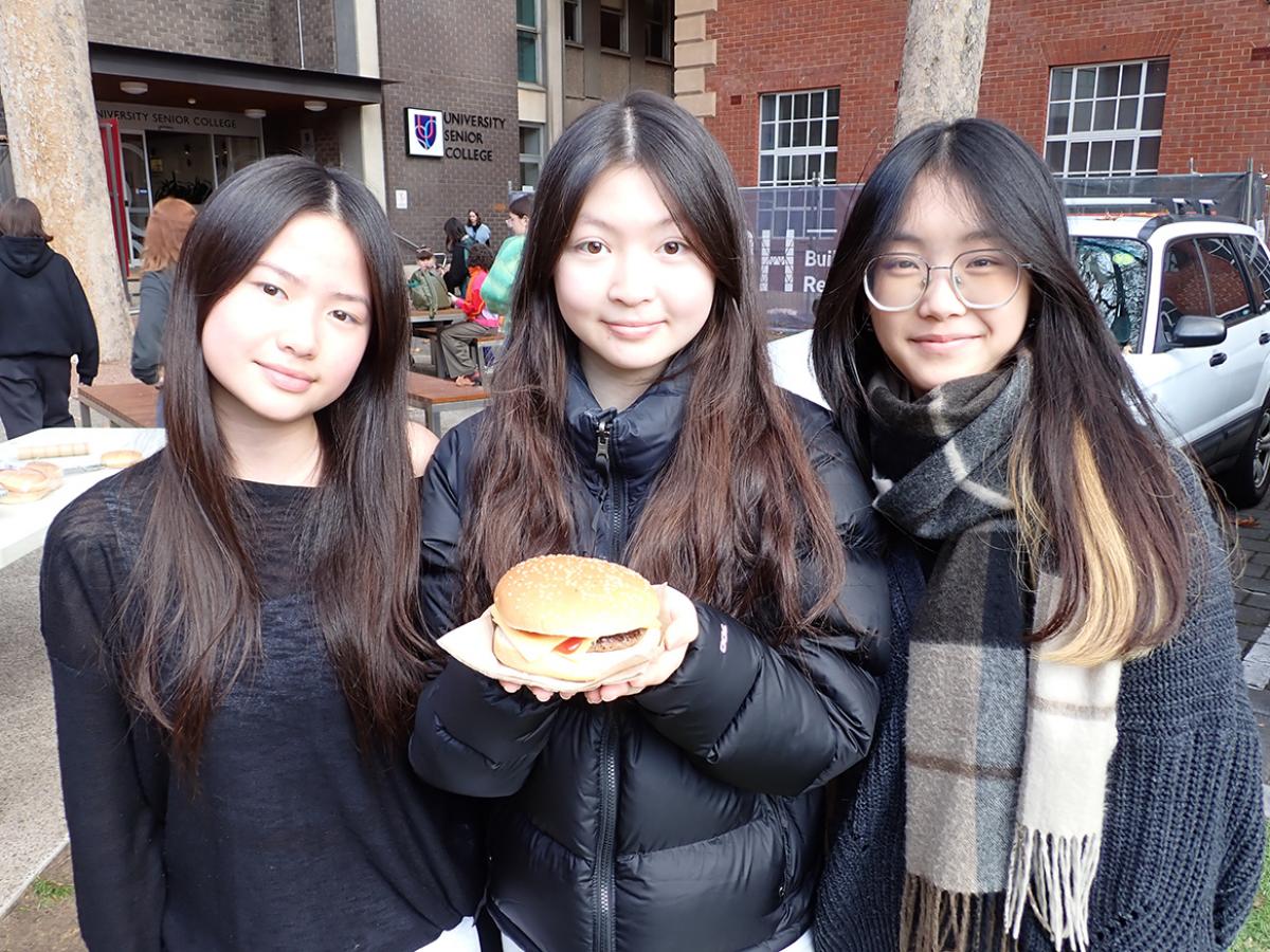 Students at event