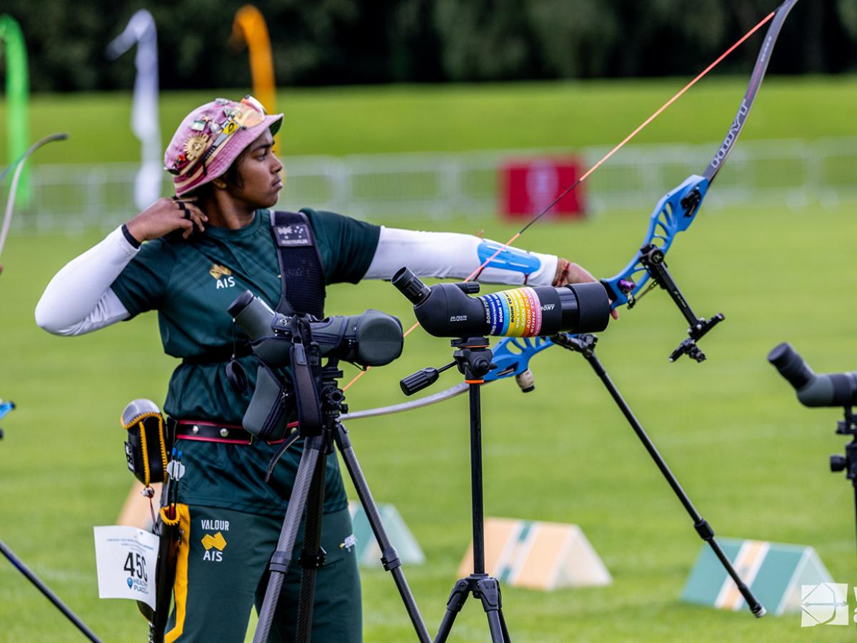 Ammrutha at Archery Tournament