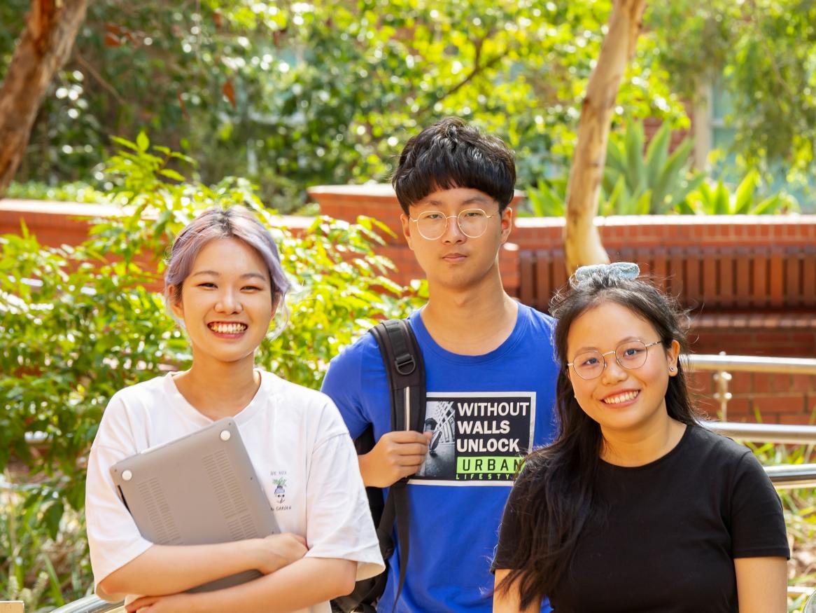 Three USC International Students