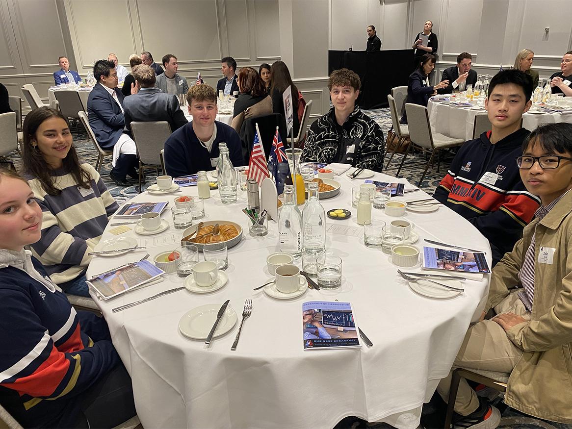 Students at event