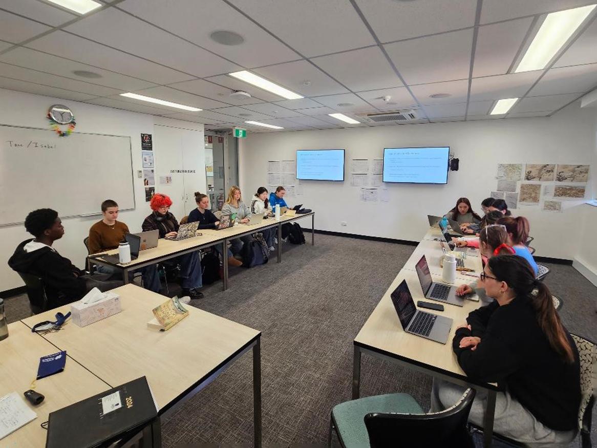 Students in class