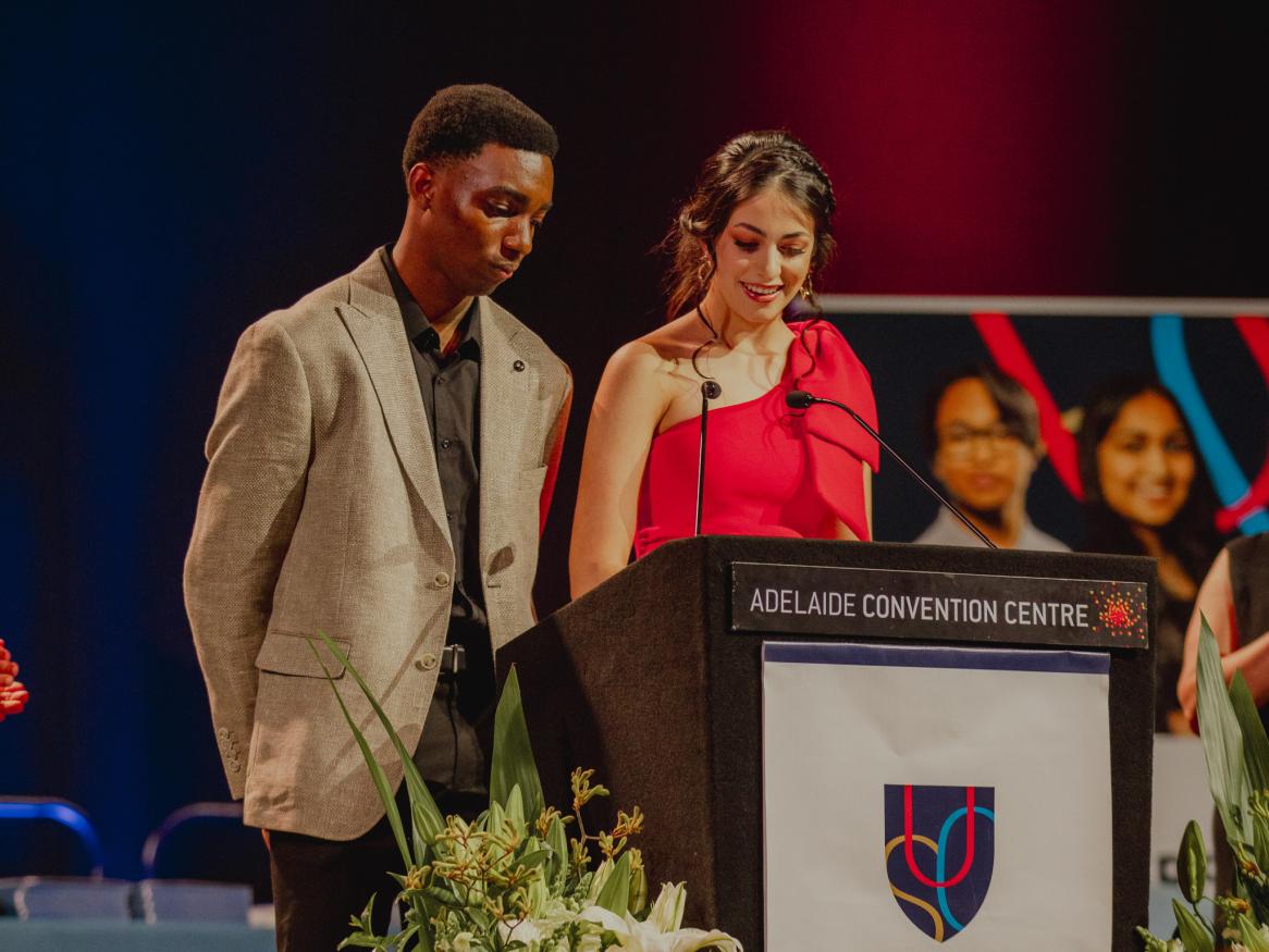 Students at Graduation