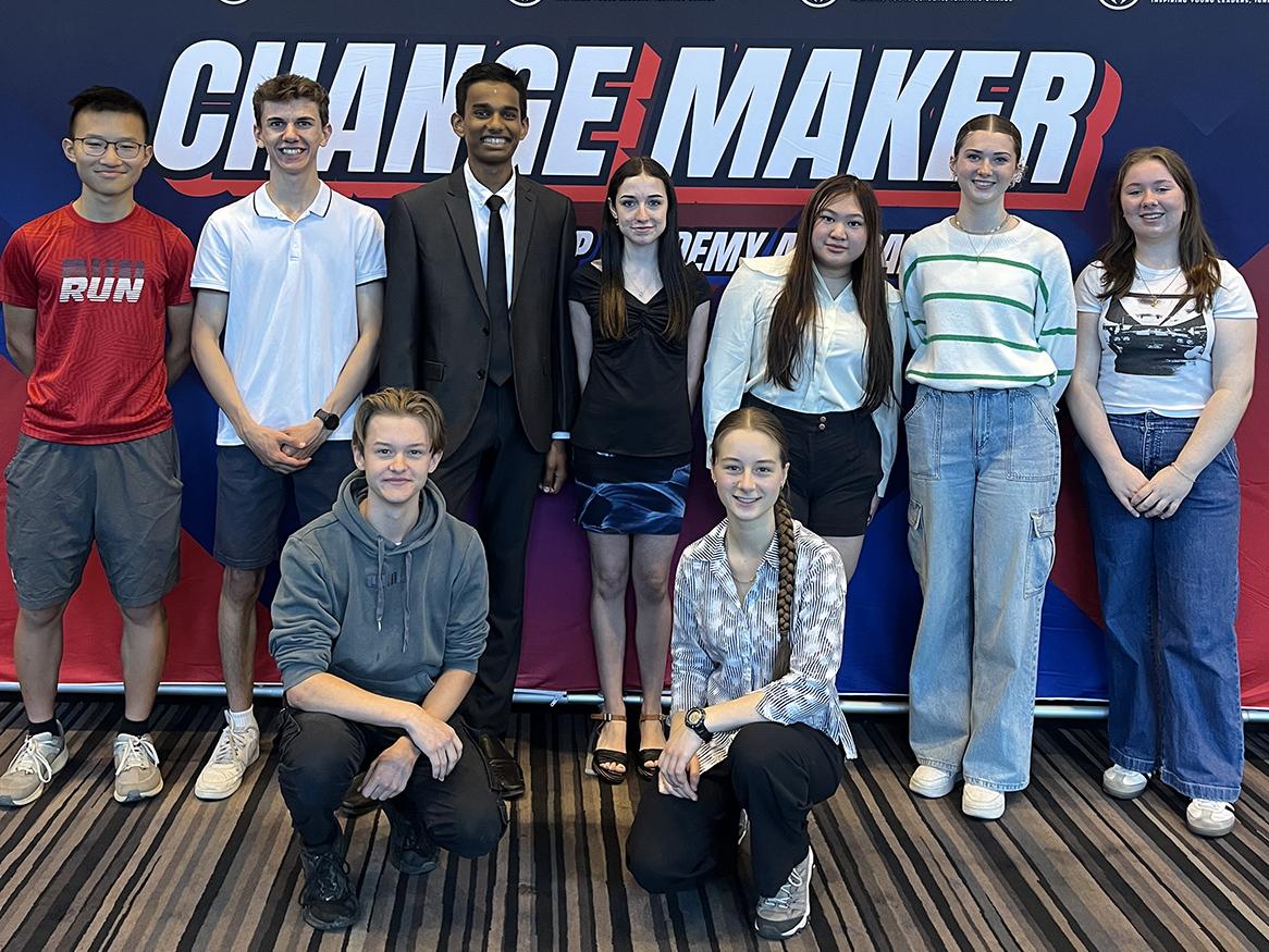 Students at event