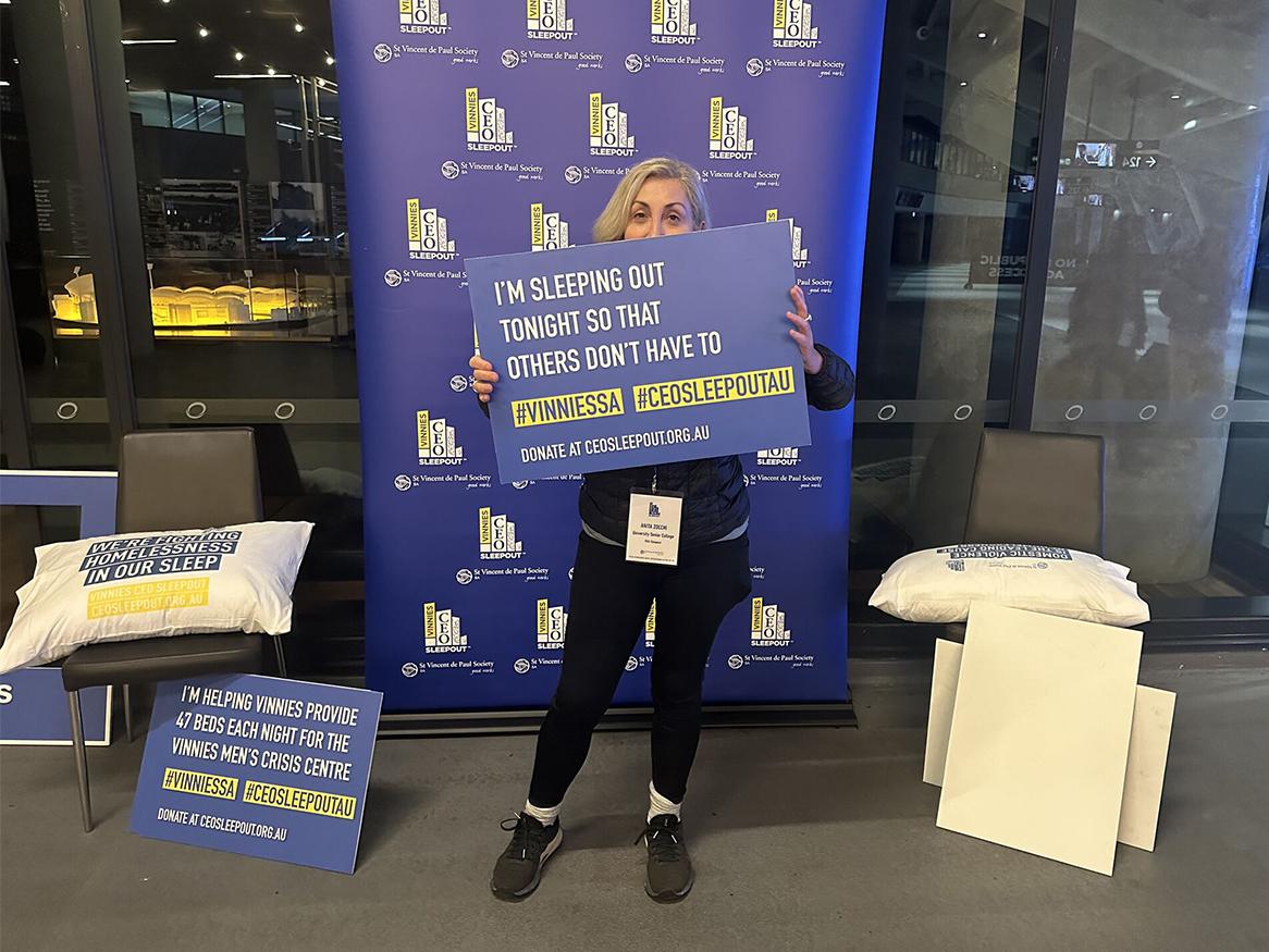 Anita at CEO Sleepout 2024