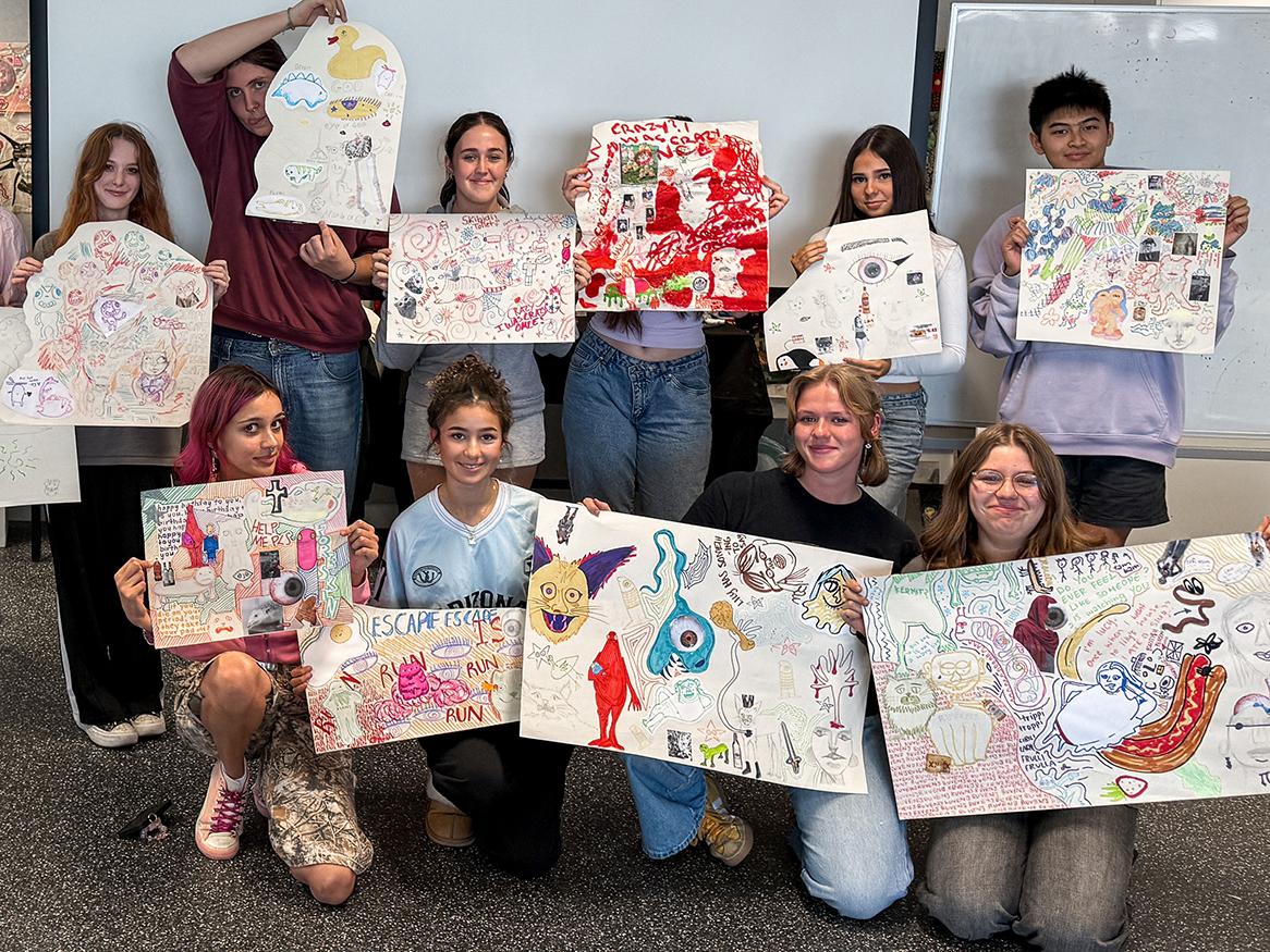 Students in class