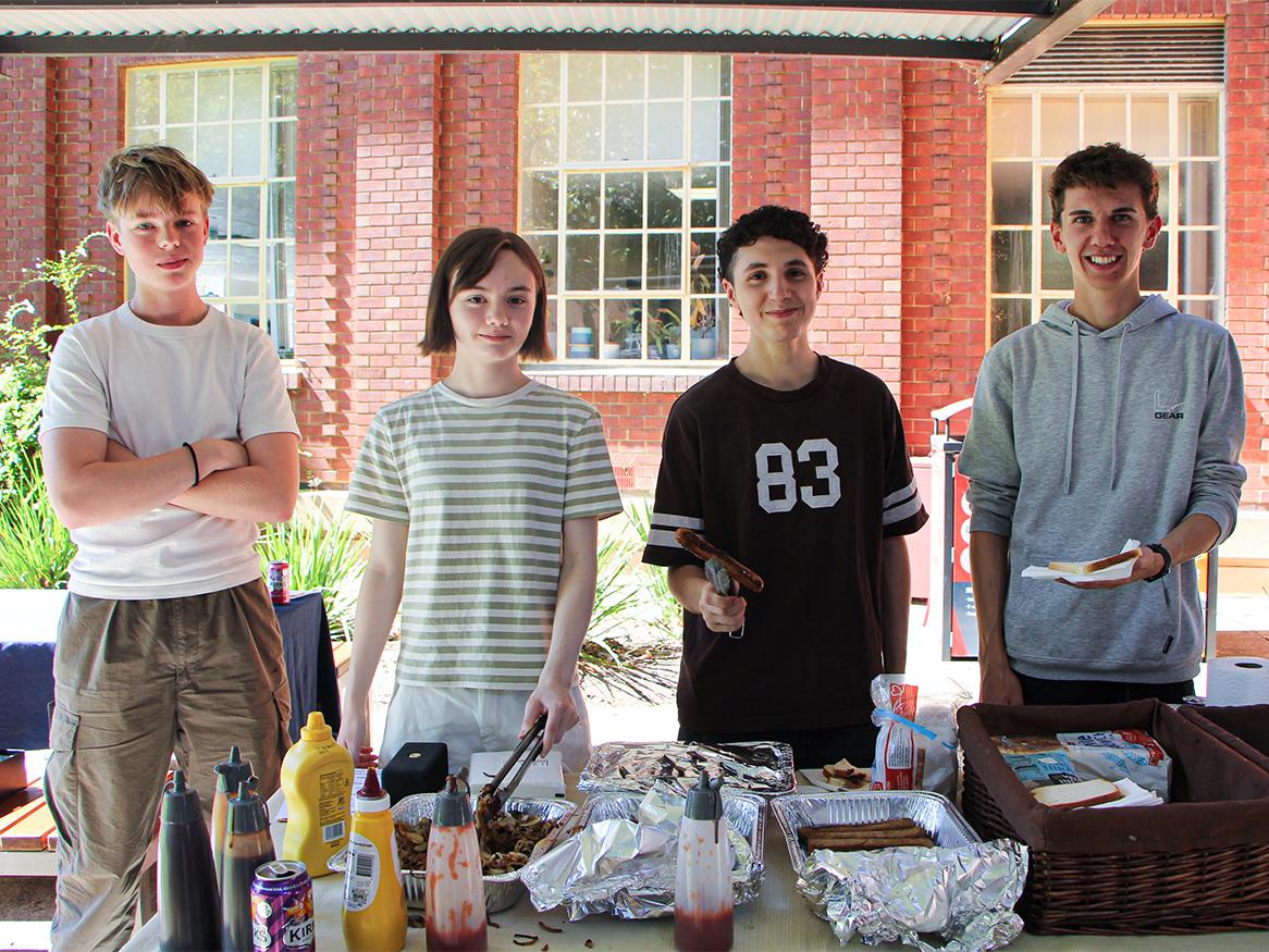 Students at event